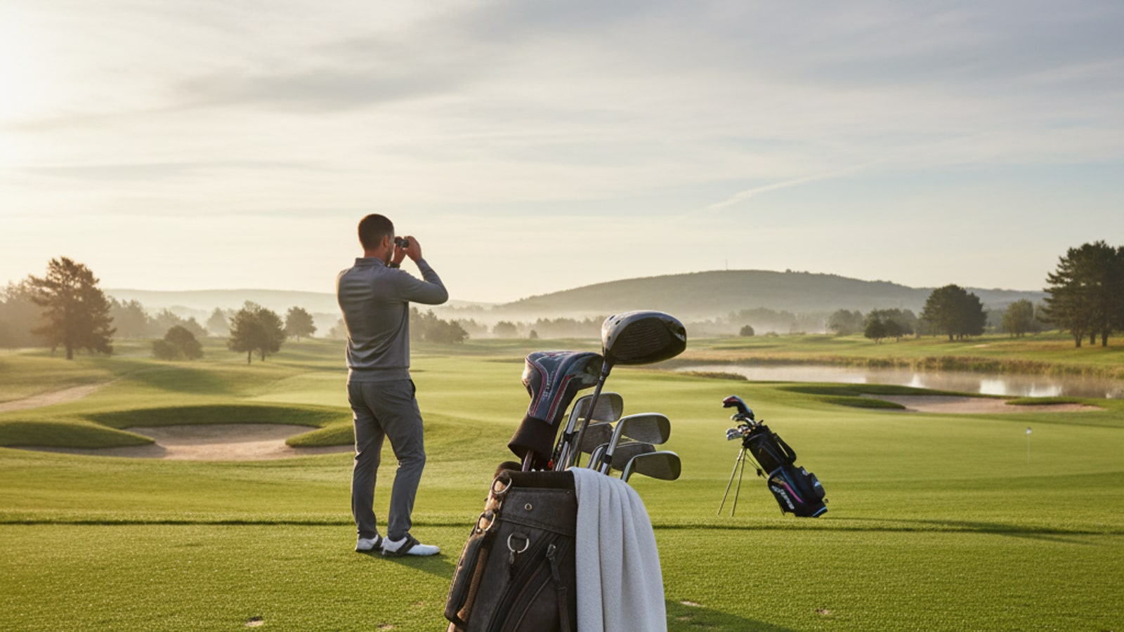 What do golfers carry in their golf bags?