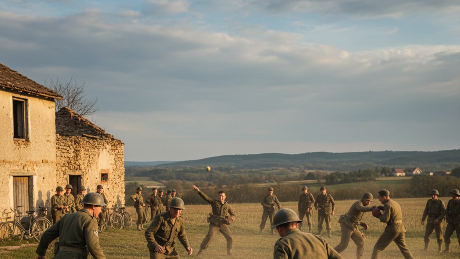 What sports did soldiers play in WW2?