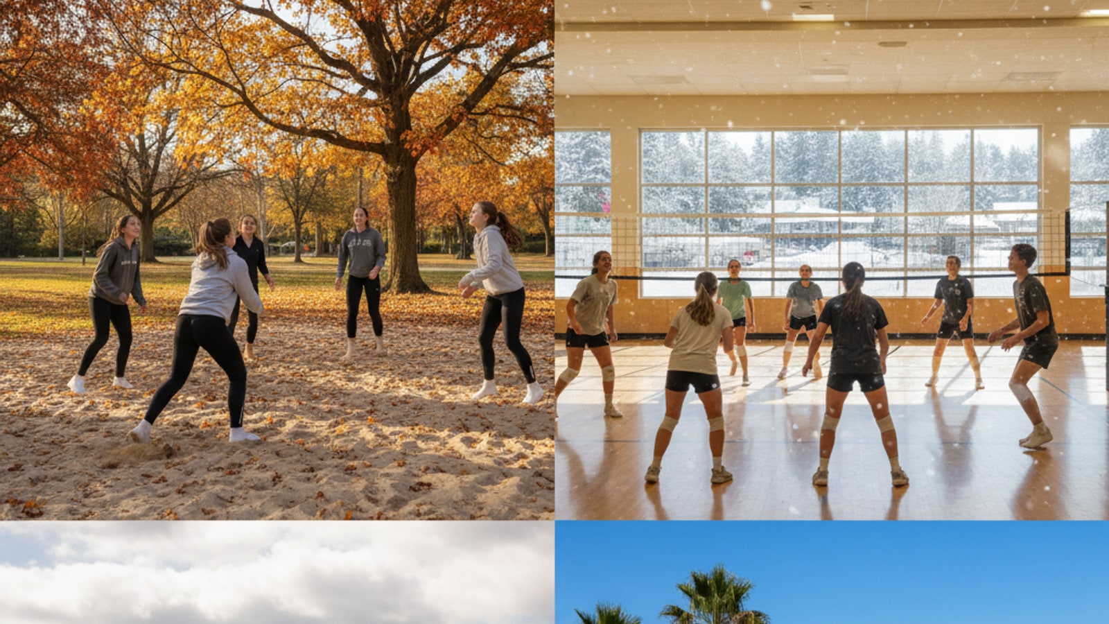 What season is volleyball played in?