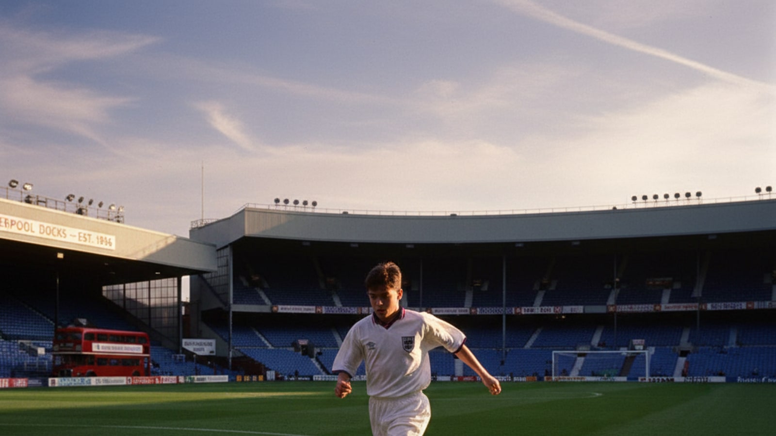 How old was Michael Owen when he scored his first goal for England?