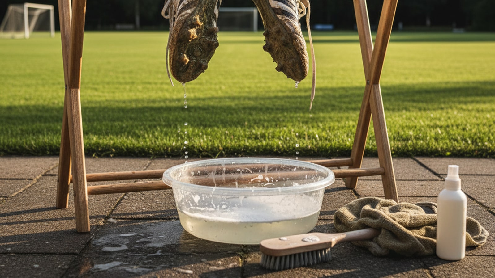 What should I use to clean Adidas soccer cleats?