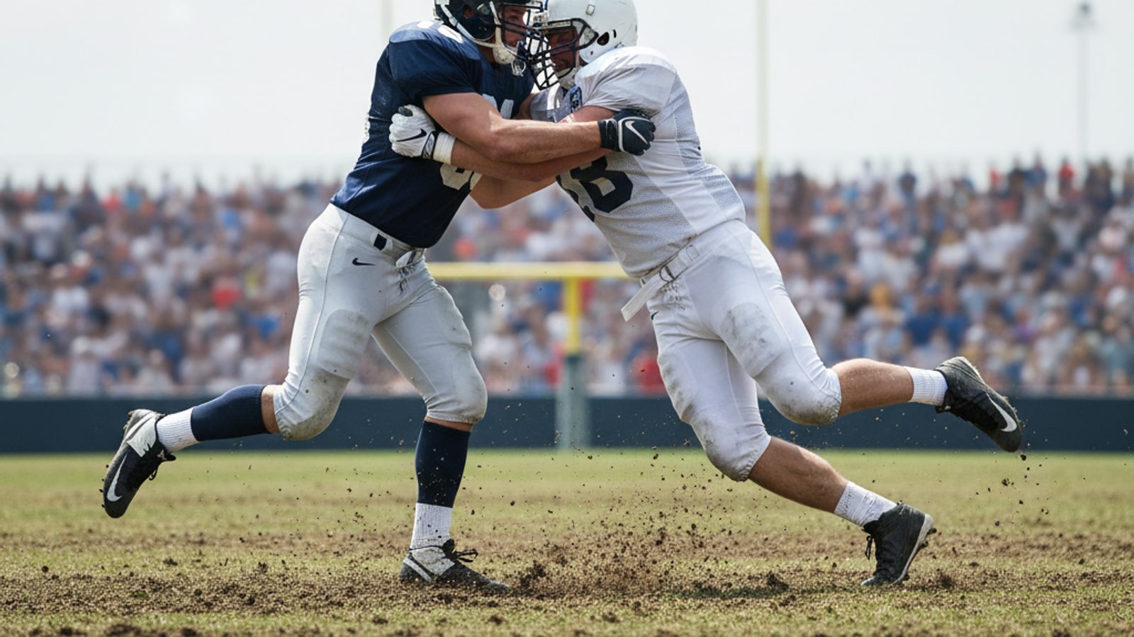 How much force is applied in a tackle?