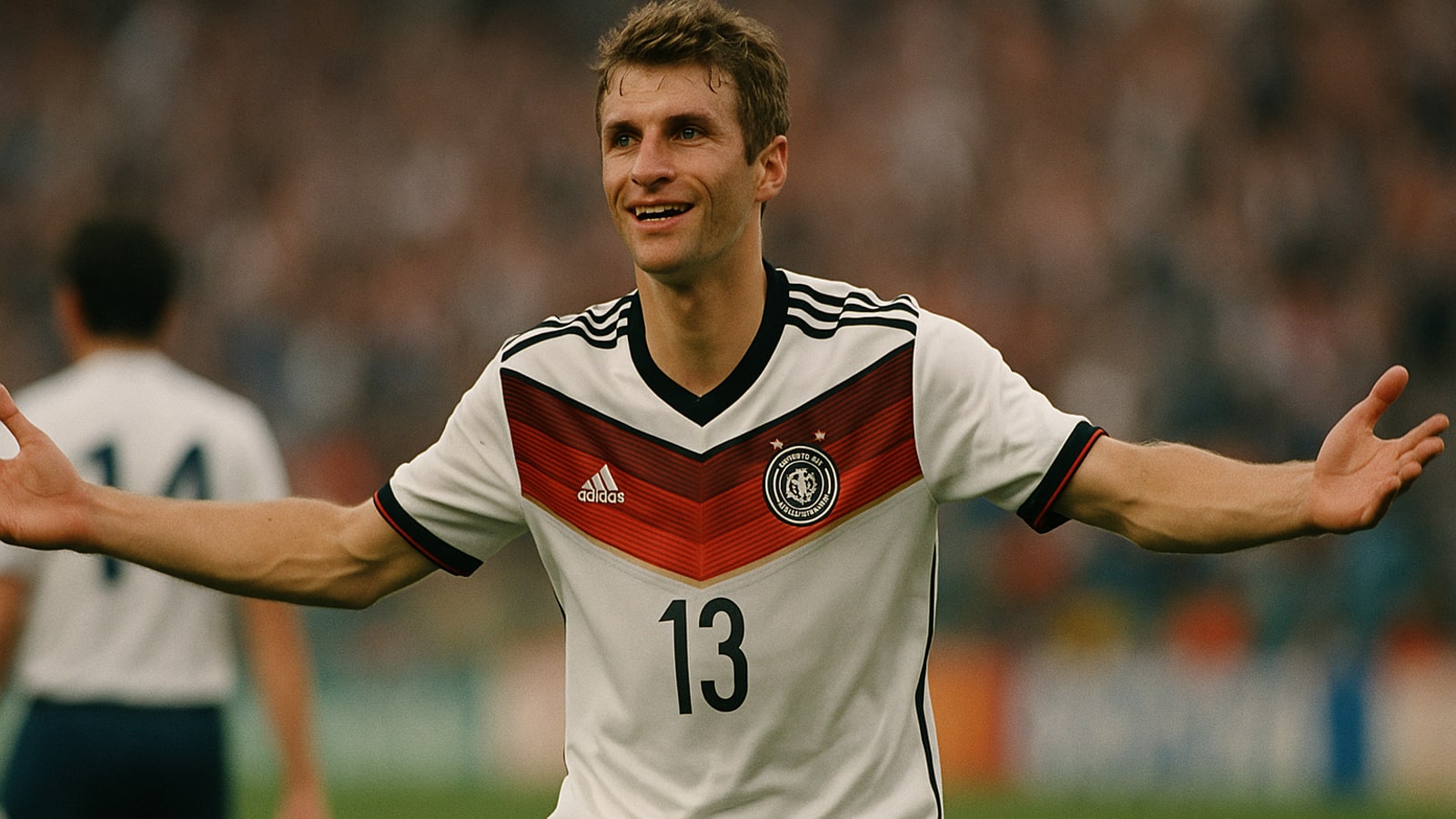 When did Thomas Muller score his first hat trick?