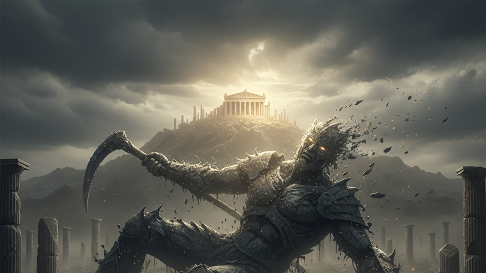 What happens at the end of the Last Olympian?