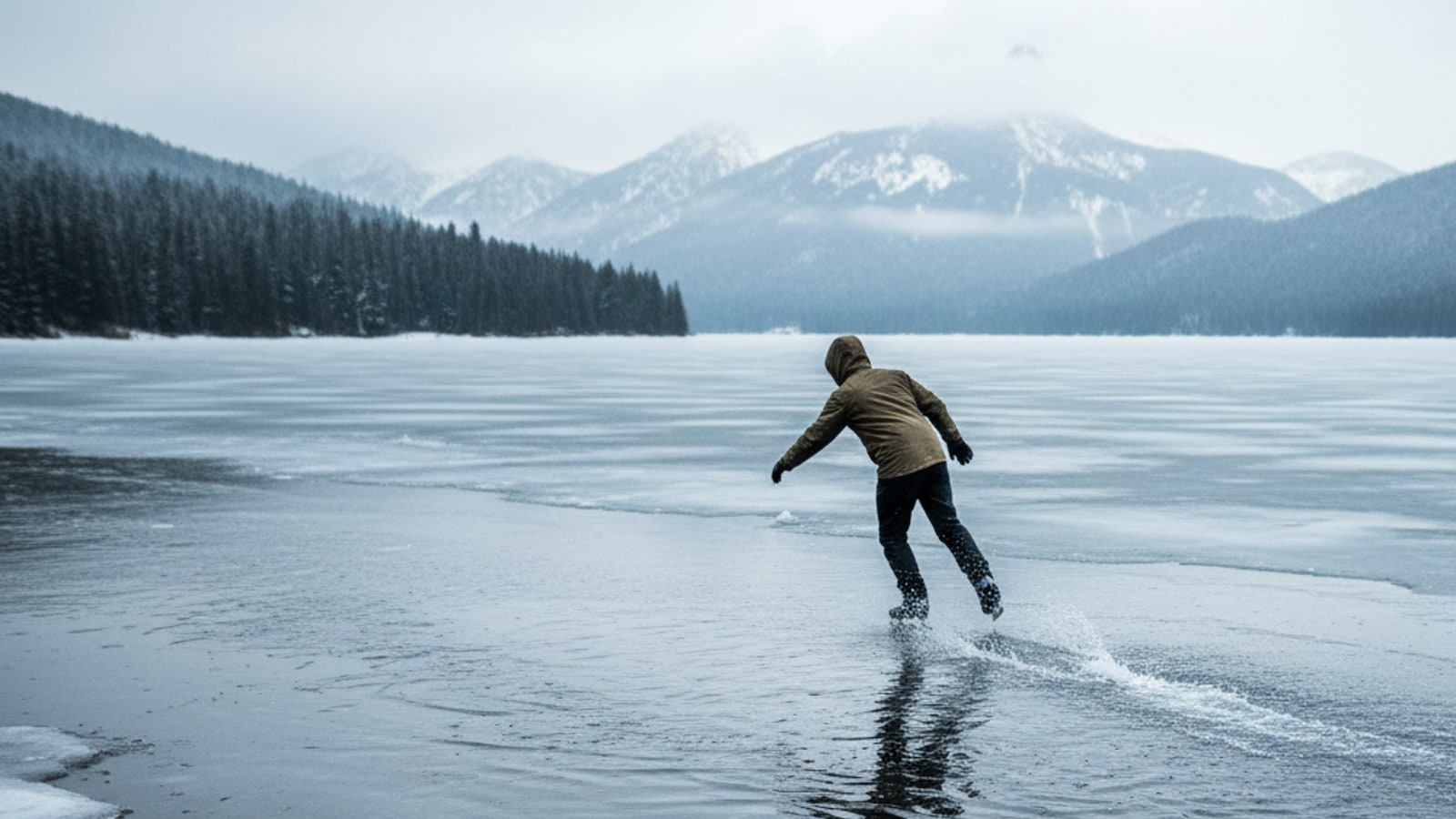 Can you skate on wet ice?