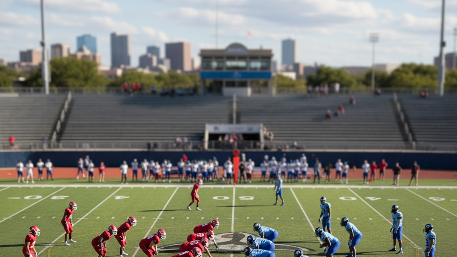 How many players are allowed on the field for offense and defense?
