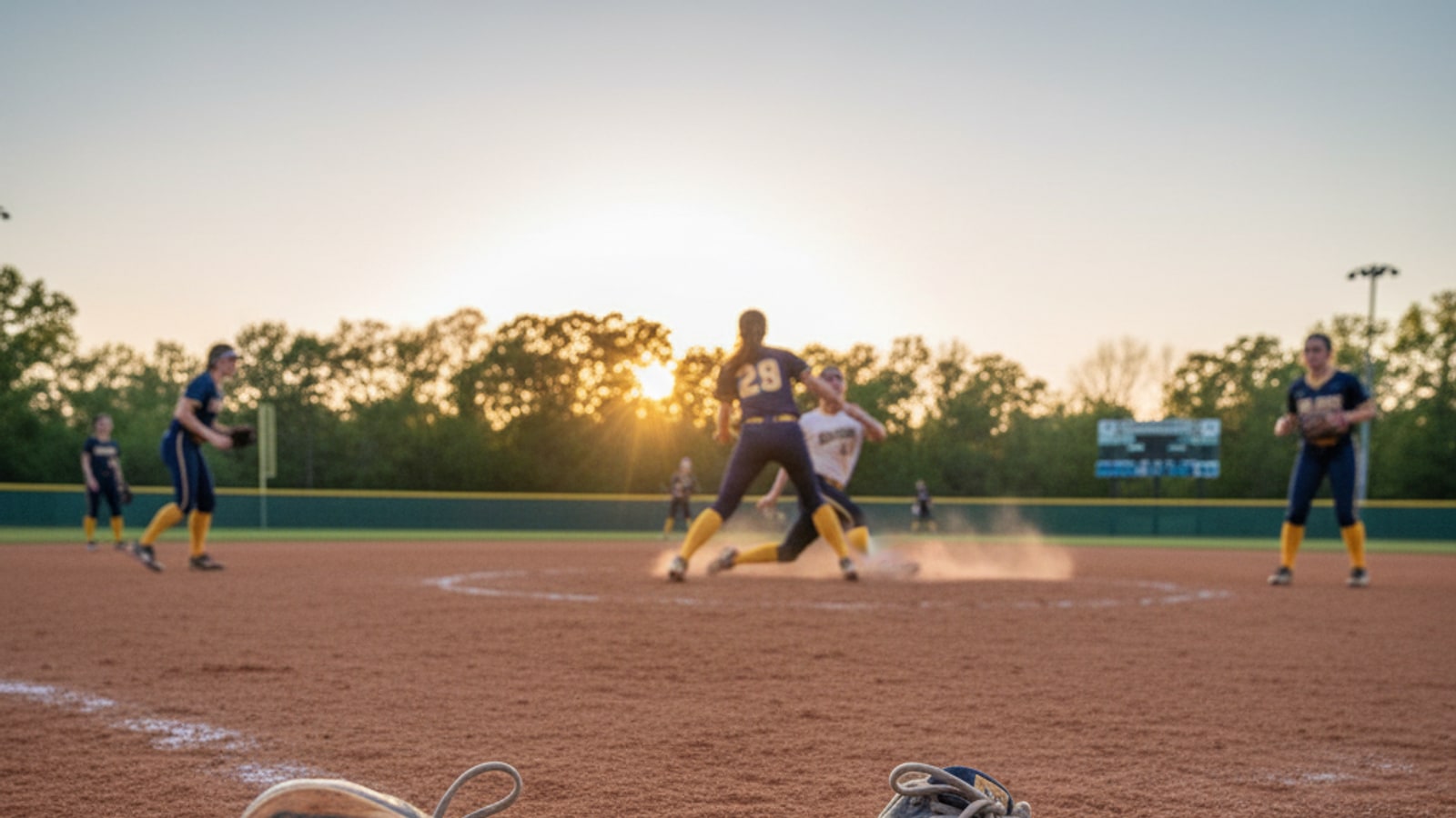 Can you wear metal spikes on a softball field?
