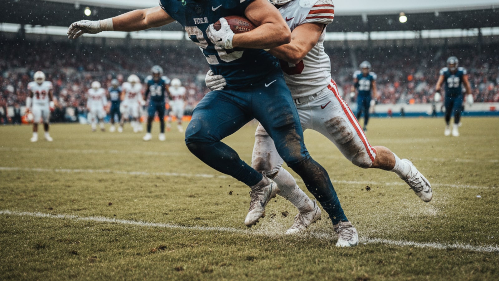 Can you tackle someone from behind in football?