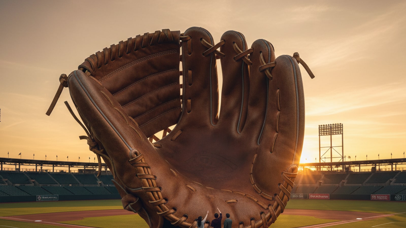 How big can an MLB glove be?