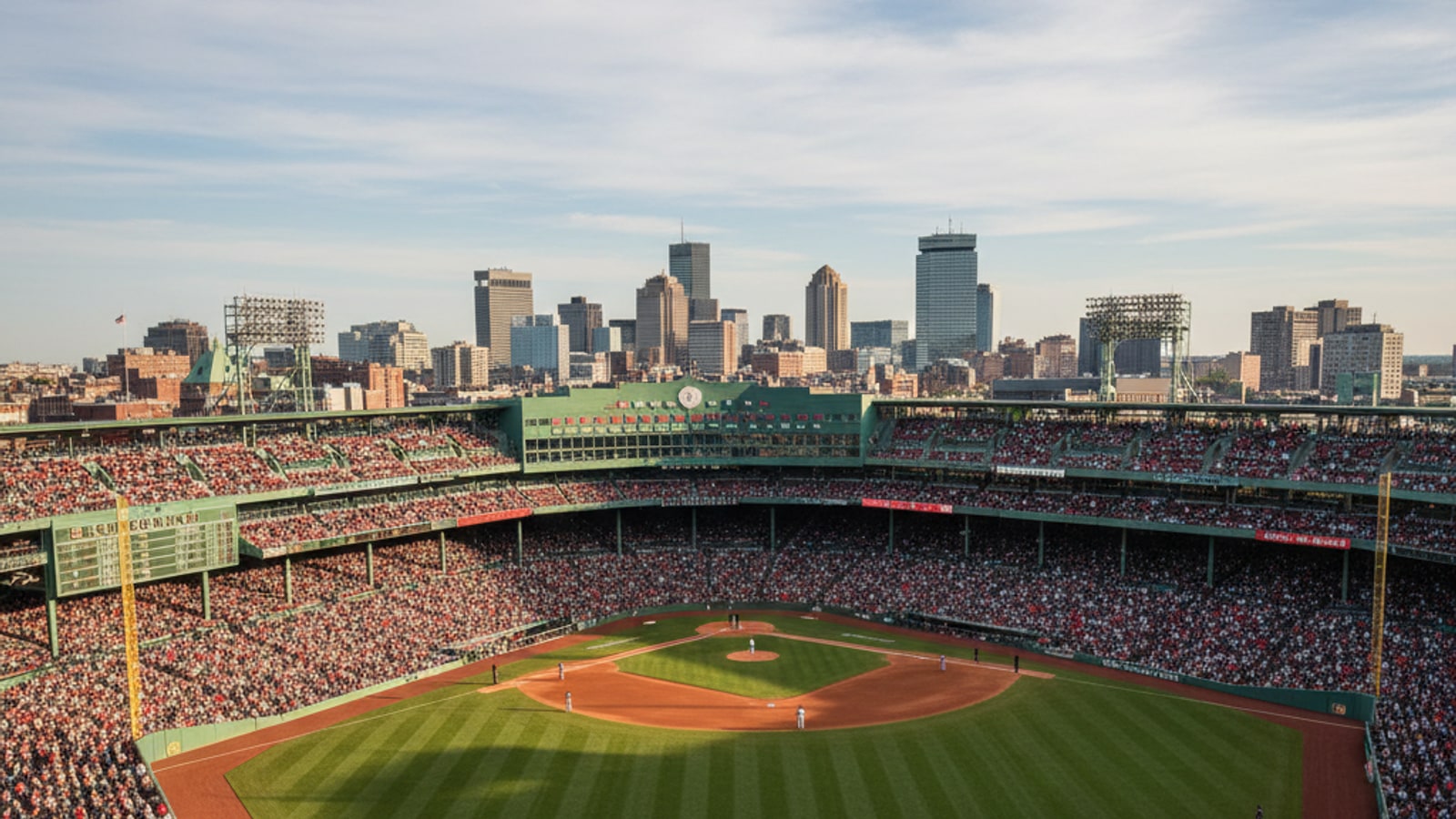 In what park do the Boston Red Sox play their home games?