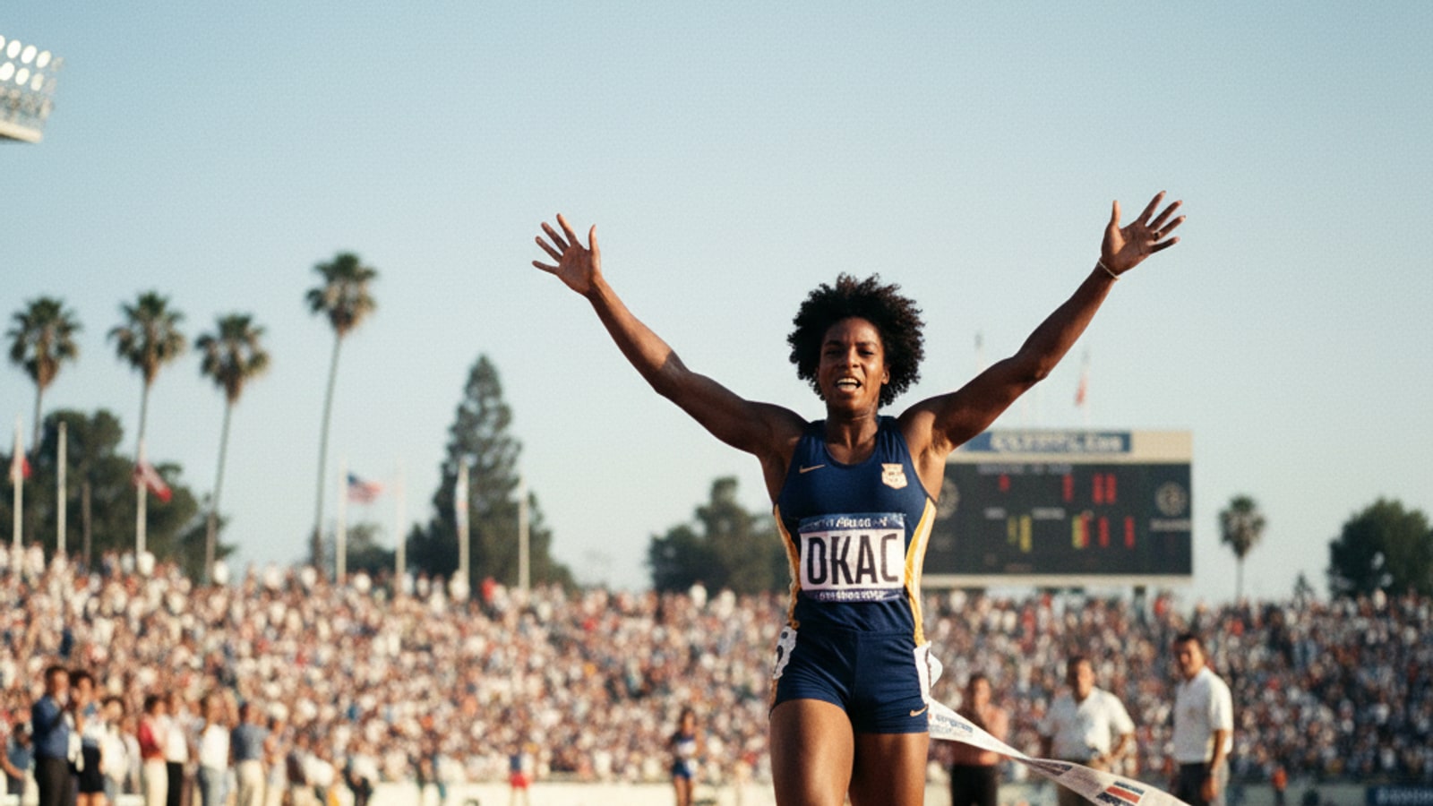 When did Jacqueline Joyner Kersee win the heptathlon?