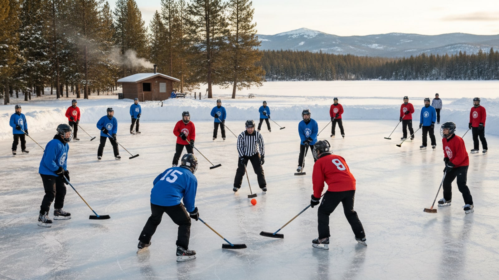 How do you win a game of broomball?