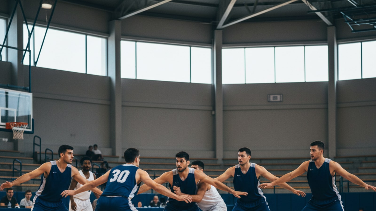 What is zone defense in basketball?
