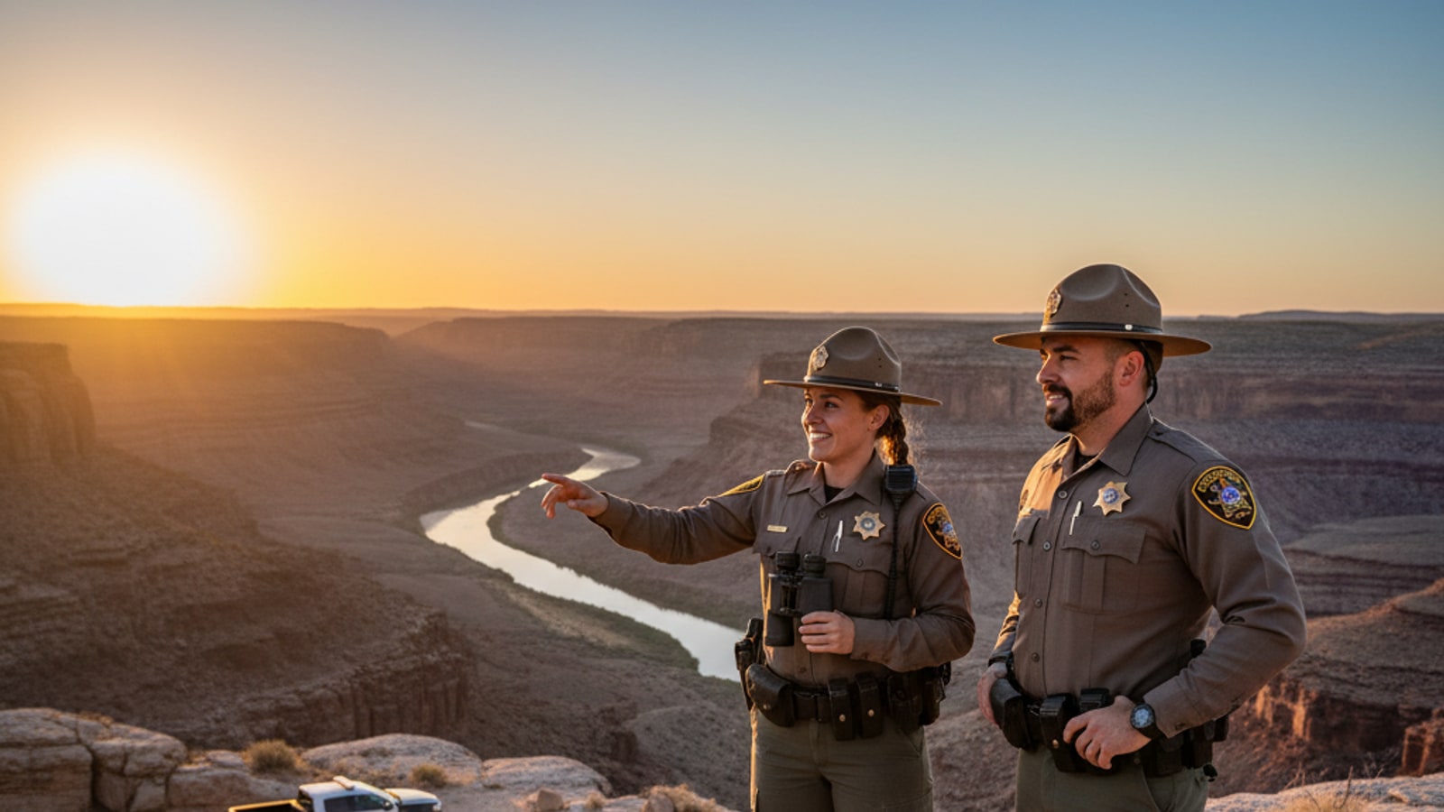 Can Texas game wardens have facial hair?