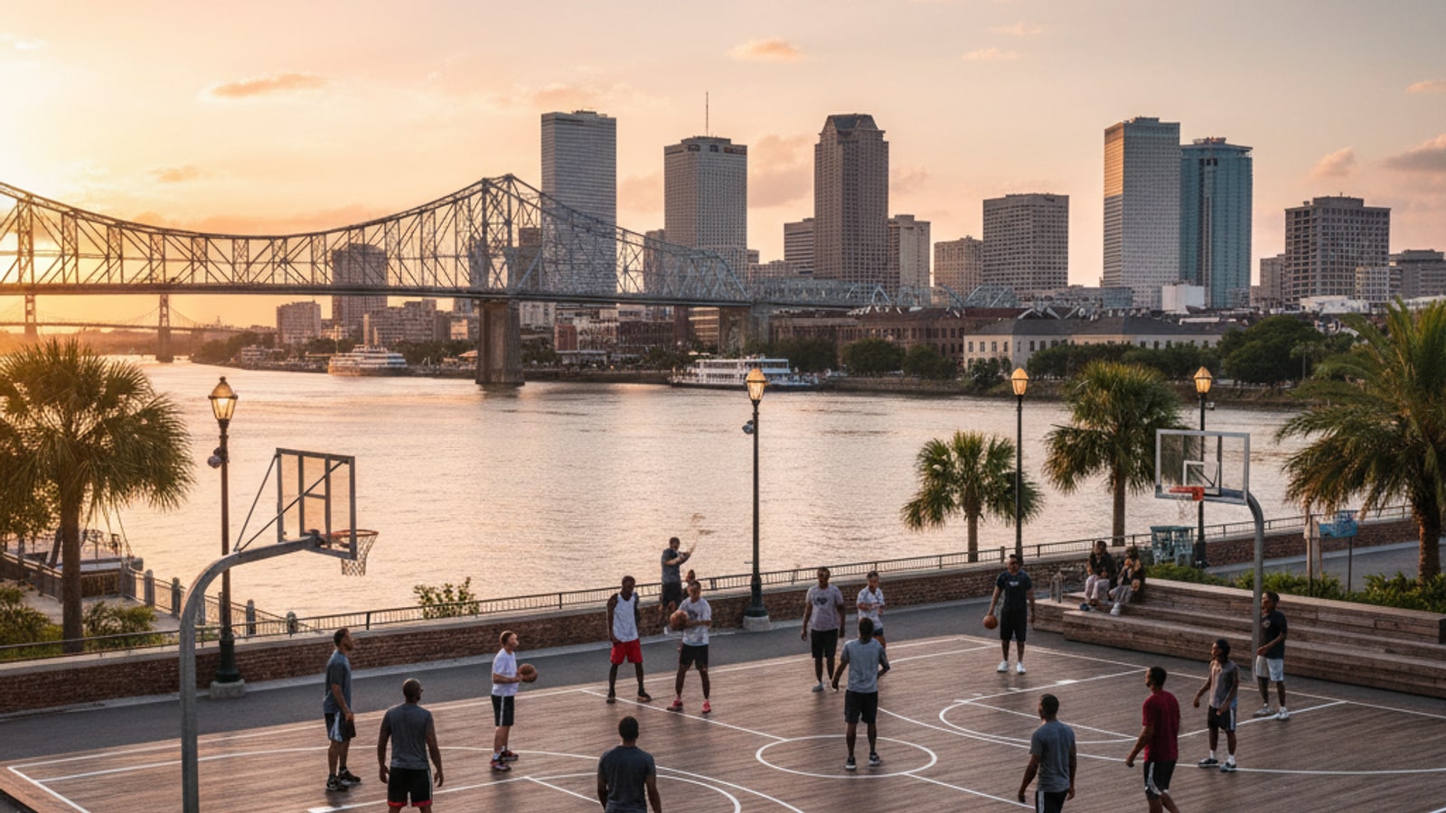 What NBA teams played in New Orleans?