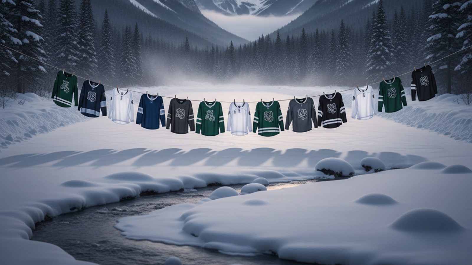 What color are hockey away jerseys?