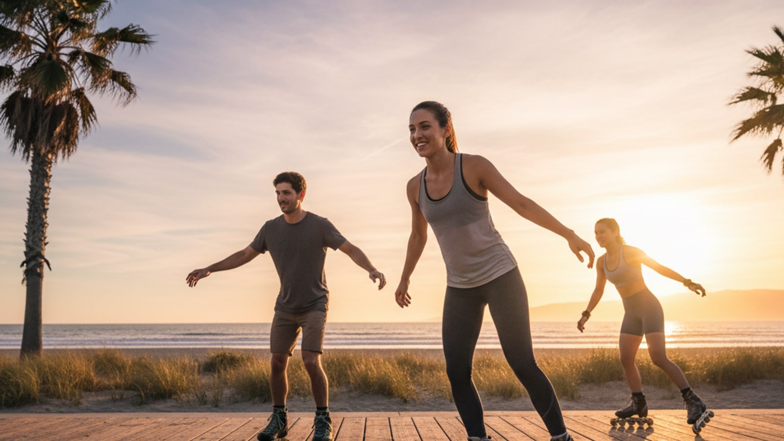 How many calories does an hour of roller skating burn?