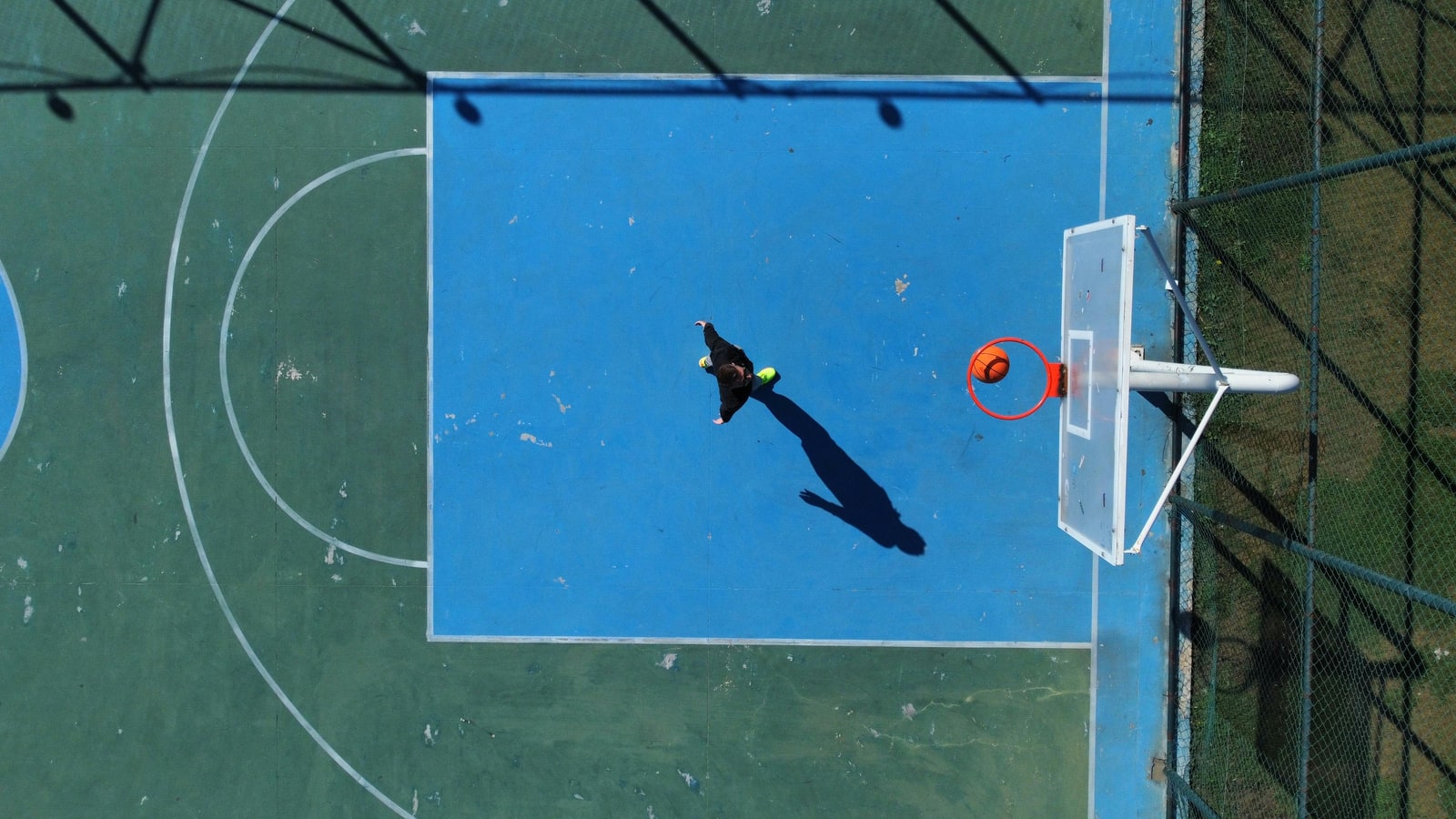 Where is the baseline on a basketball court?