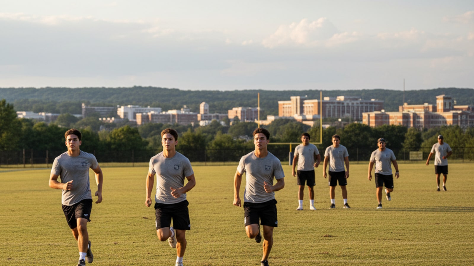 Are there any college football players out of high school?