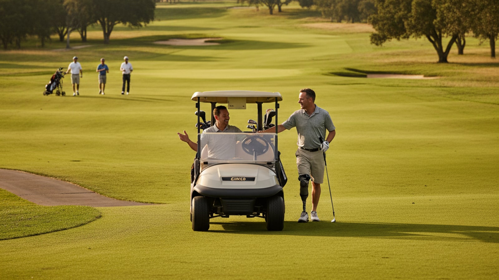 Can professional golfers ride in carts?