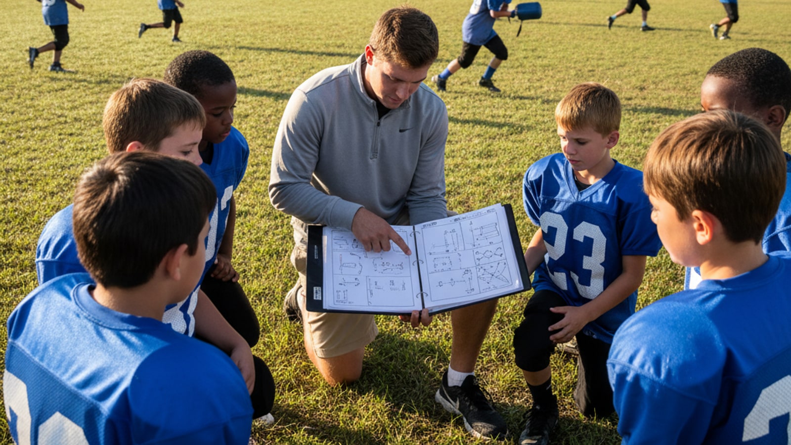 How many plays are in a football playbook?