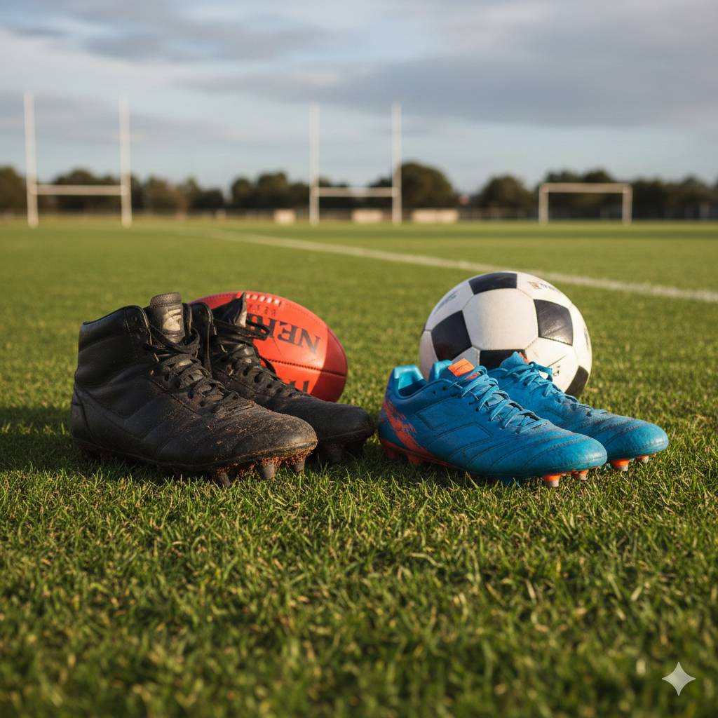 Are AFL boots the same as soccer boots?