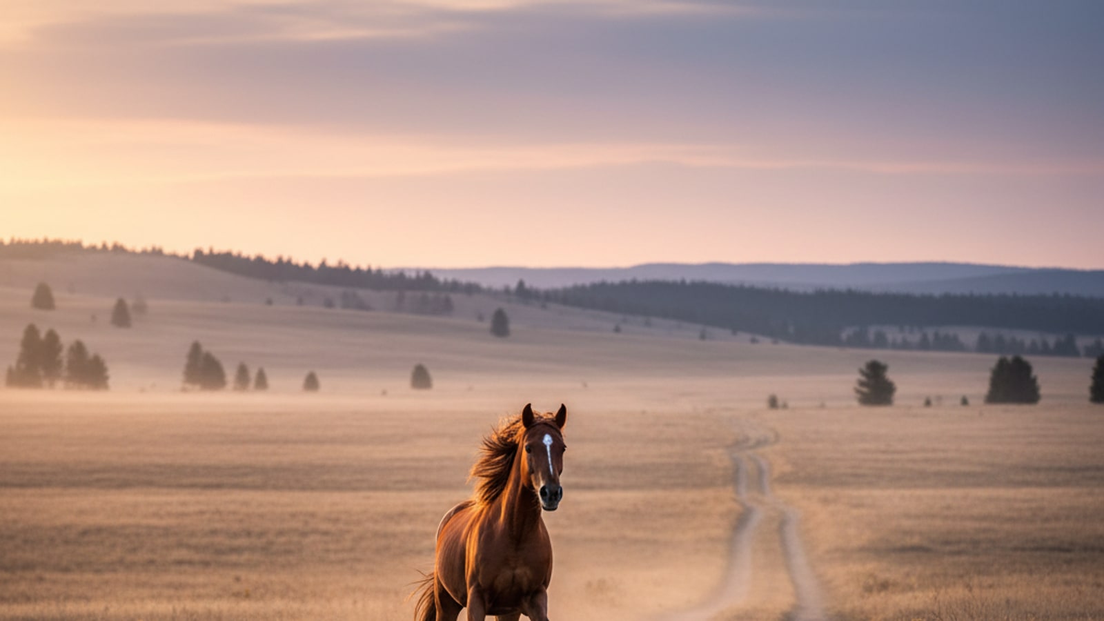 How long does it take for a horse to run two miles?