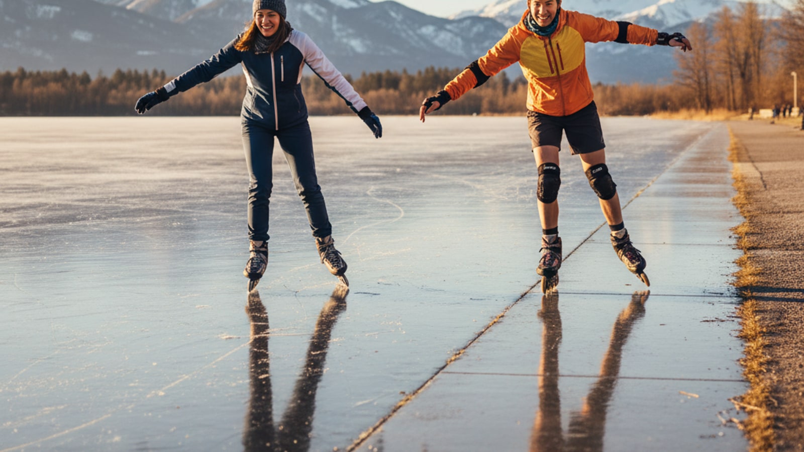 Does roller skating feel like ice skating?