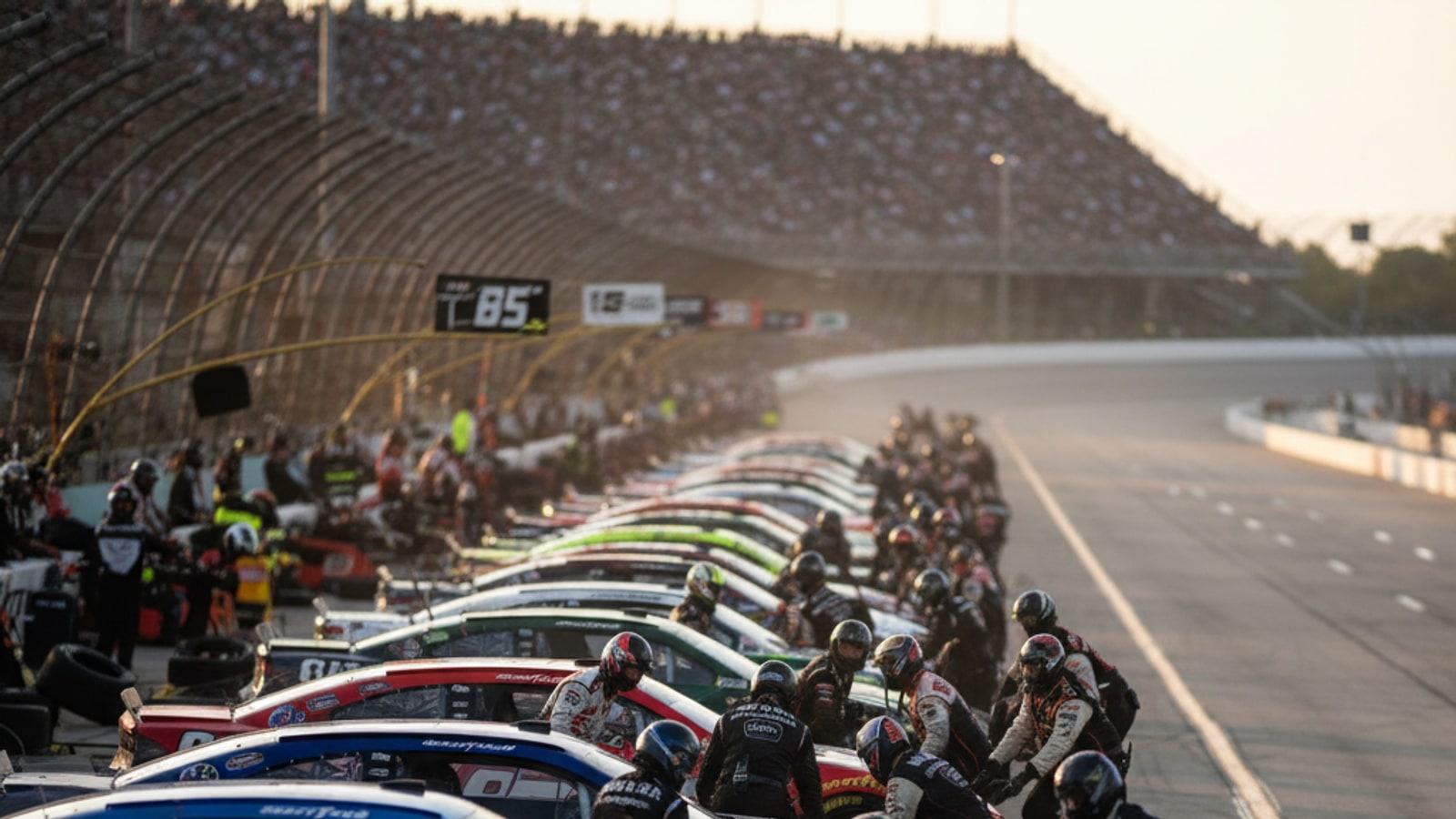 How does a team work in NASCAR racing?
