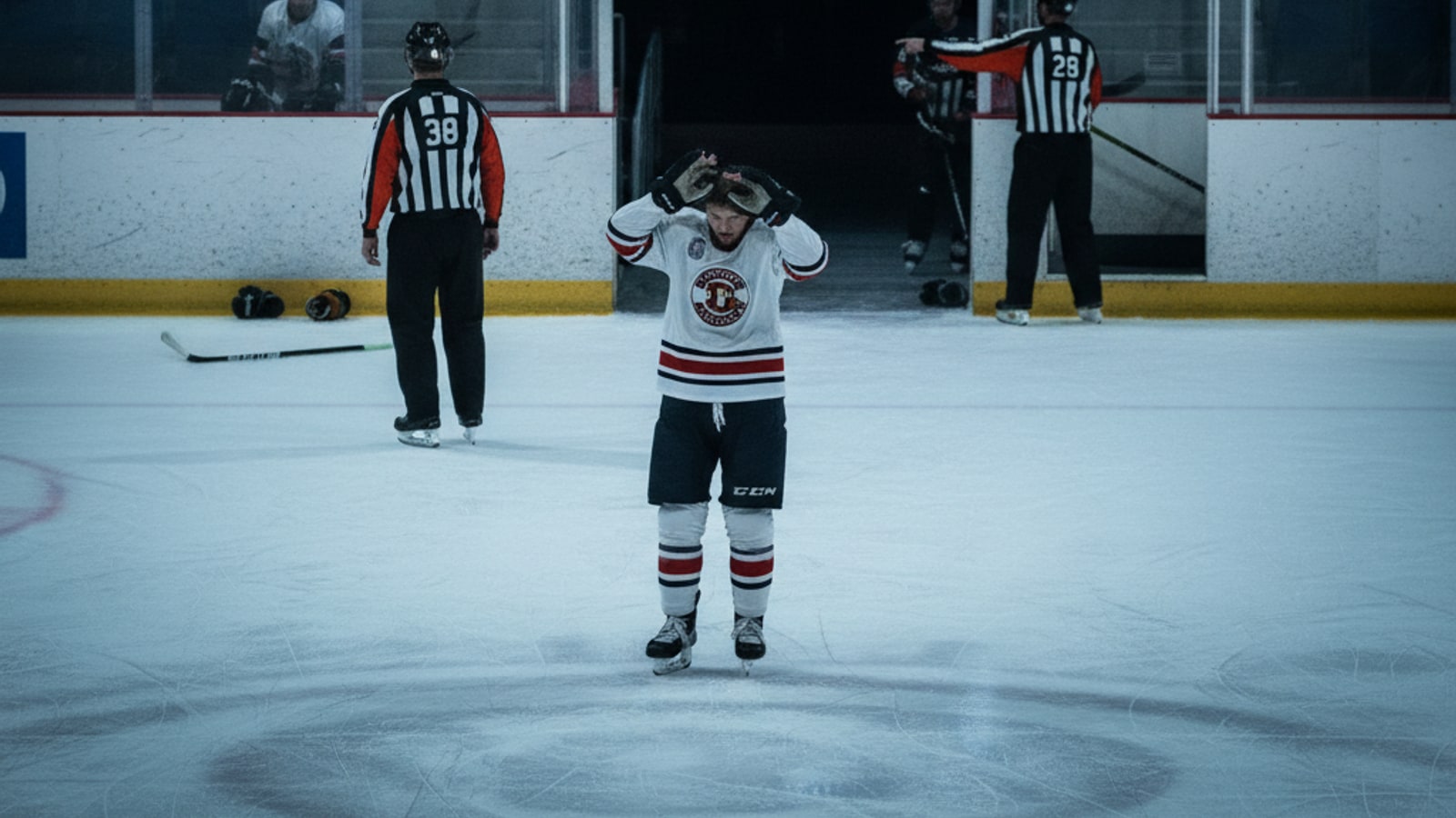 What happens if you get a misconduct penalty in ice hockey?