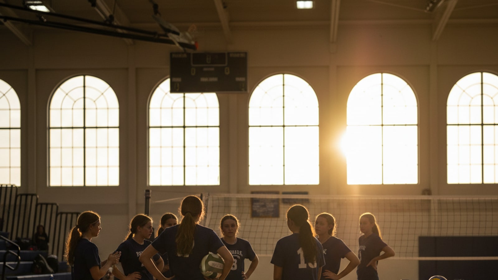 How long is a volleyball scrimmage?