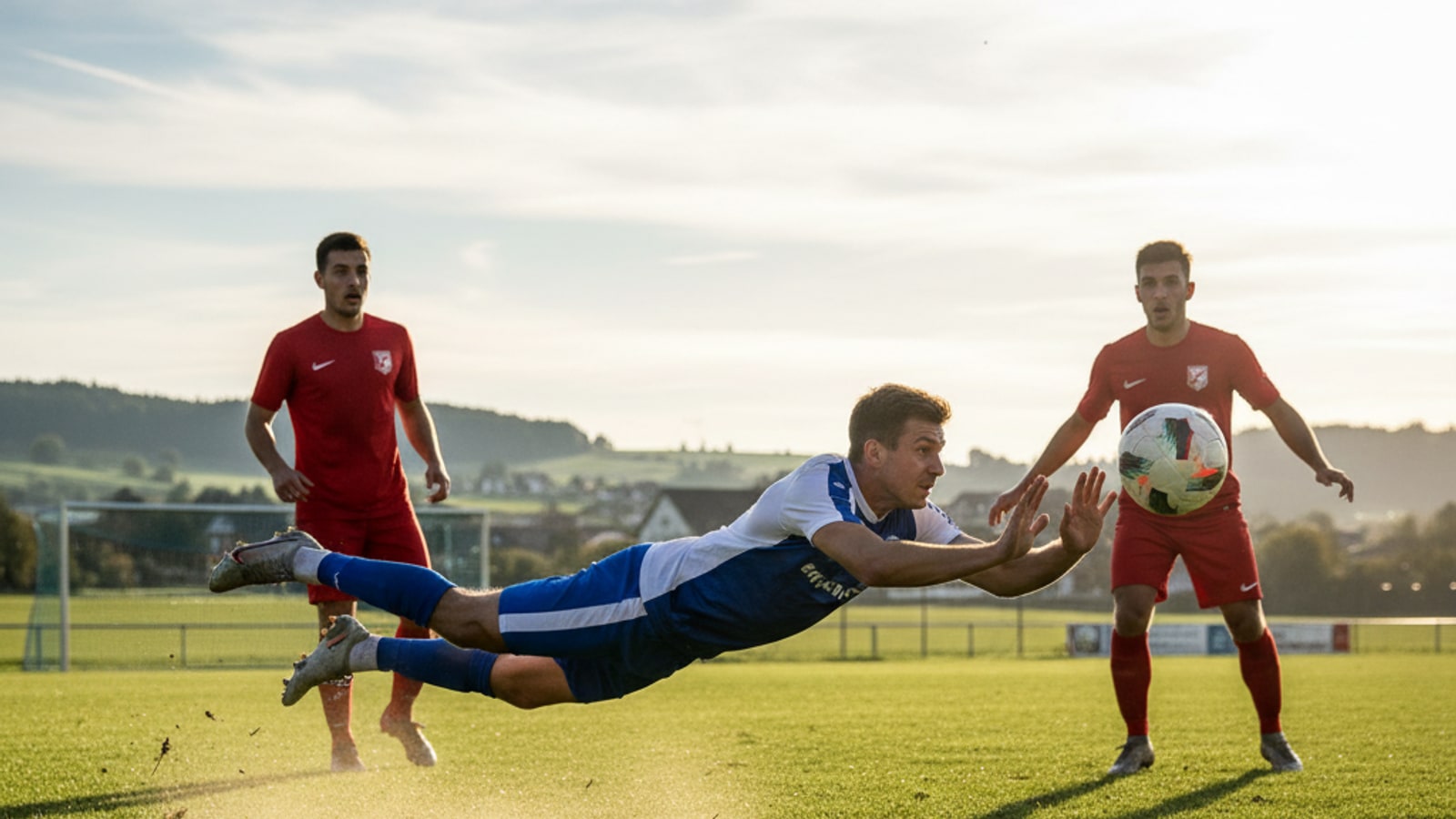 Can a player touch the ball with their hands?