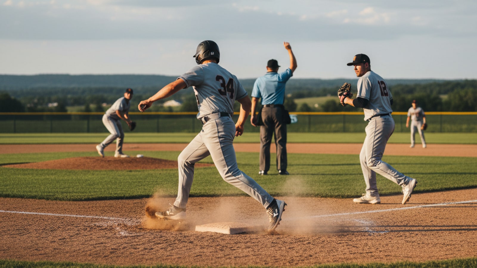 When is it permissible for a base runner to leave the base?