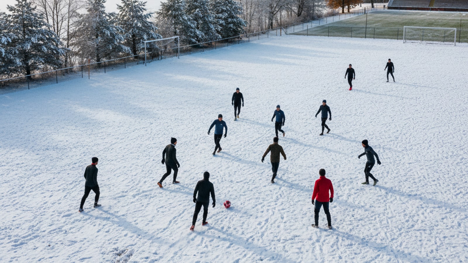 Is soccer played in the winter or summer?