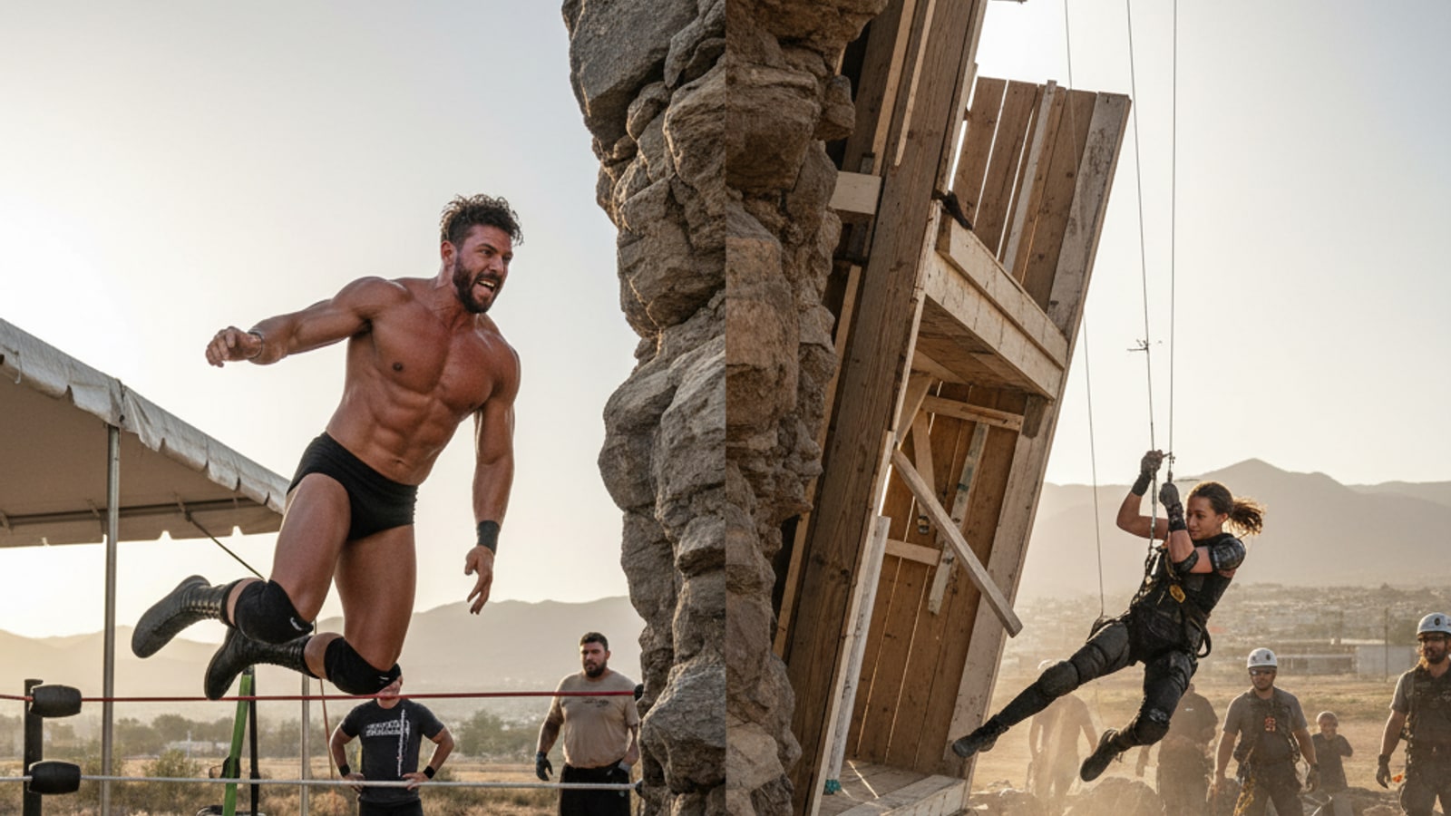 How is a professional wrestler different from a stunt performer?