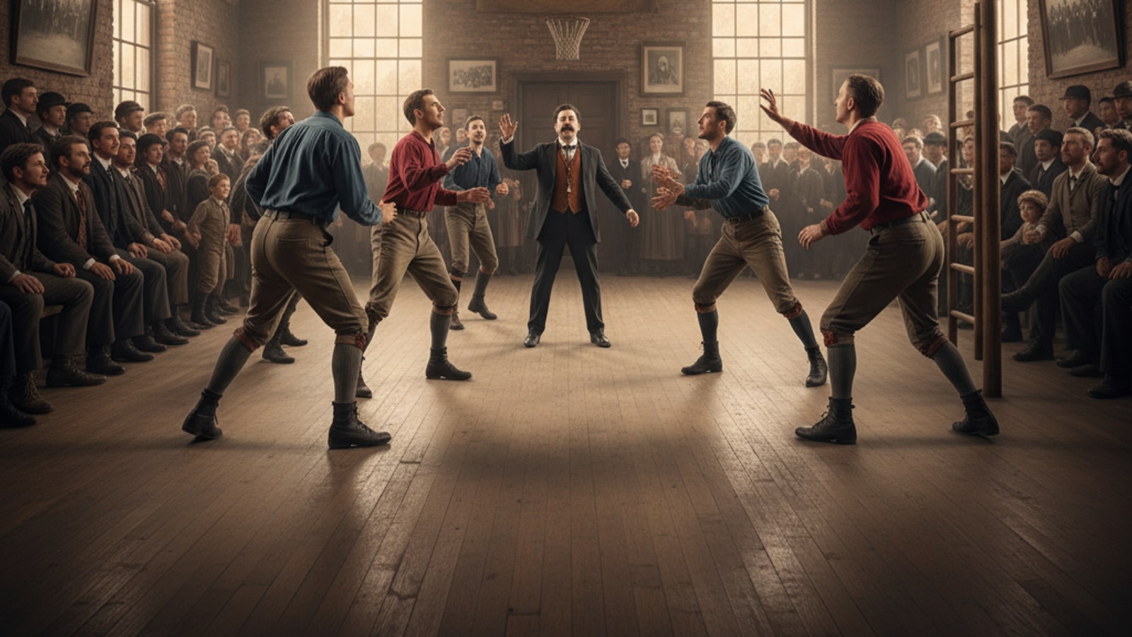 What was the first basketball game ever played?