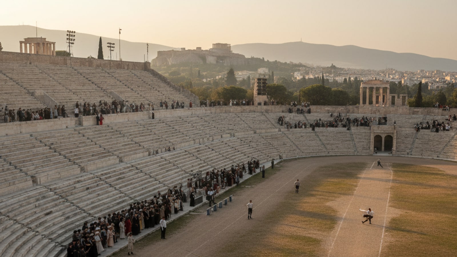 How many events were included in the first Olympics? What were they?