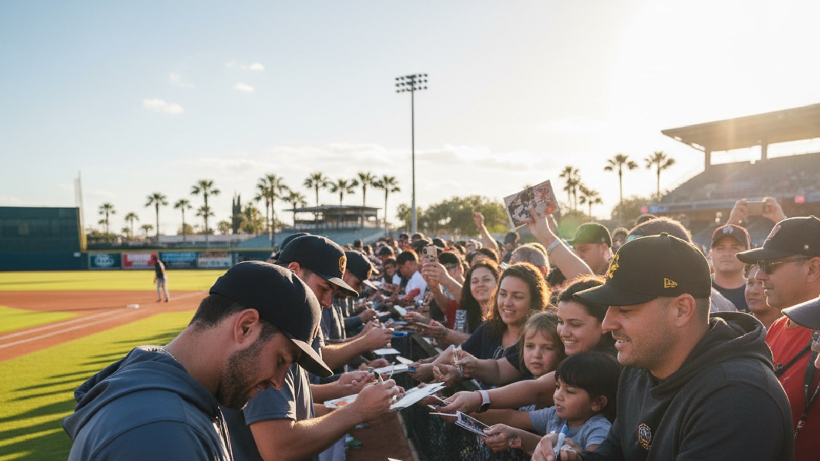 Are players allowed to sign autographs?