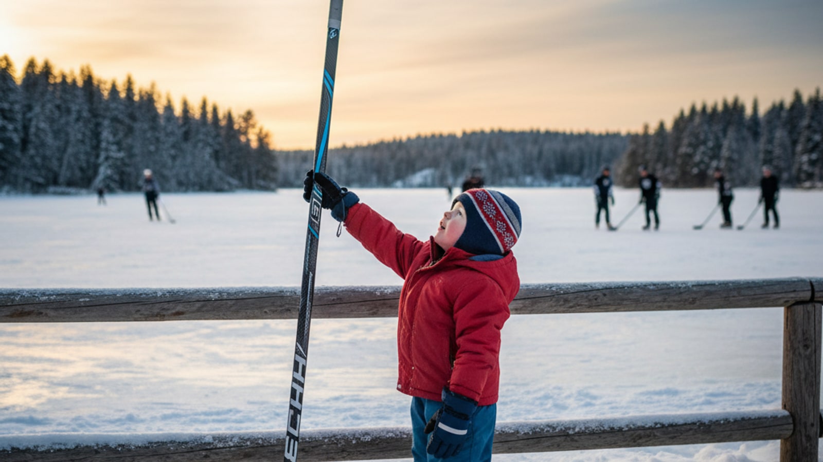 How tall do you have to be to get a hockey stick?