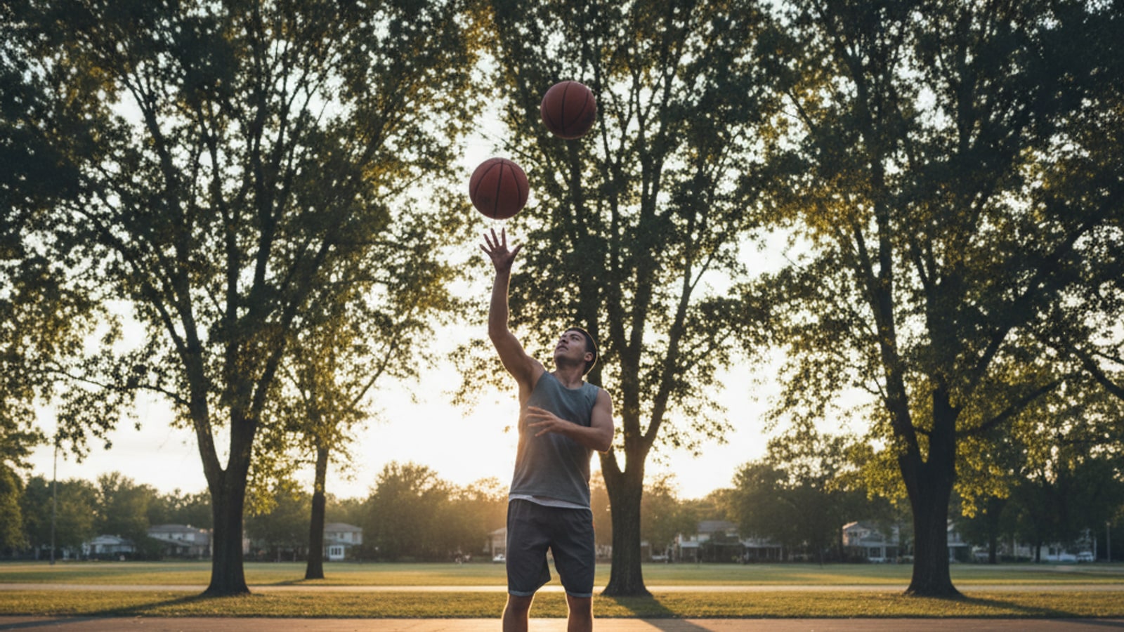 Can you throw a basketball at yourself?
