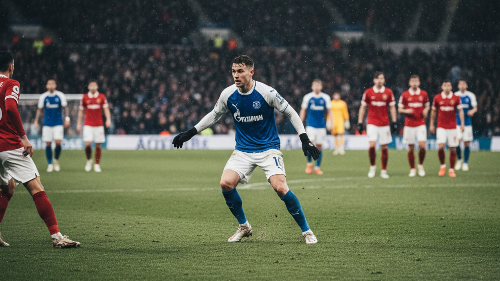 What does a midfielder do in a soccer game?