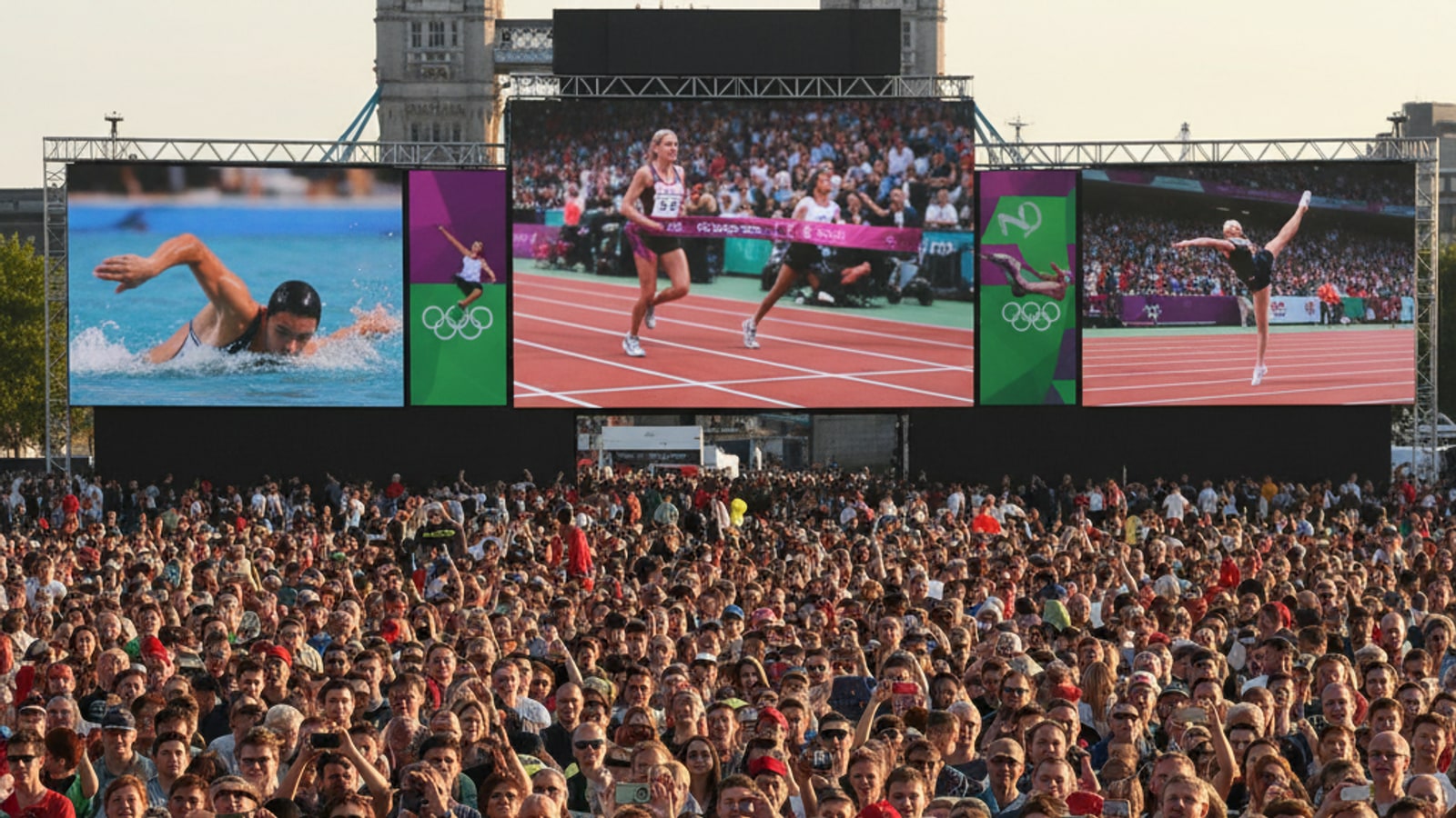 How many viewers did the 2012 London Olympics have on the NBC network?
