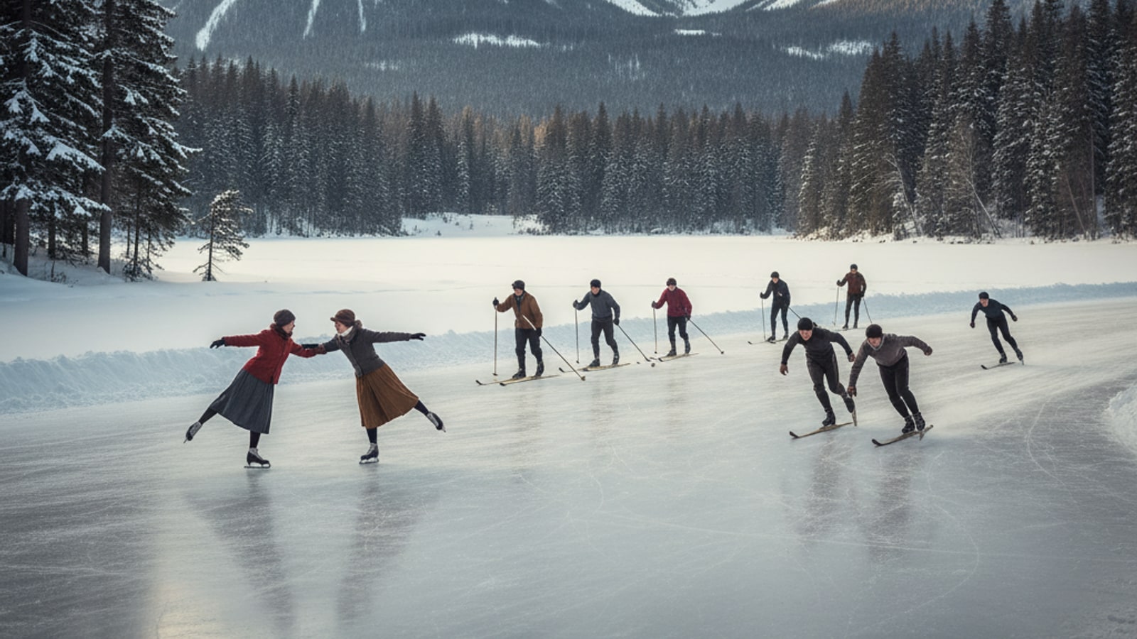 How many sports were contested in the first Winter Olympics?