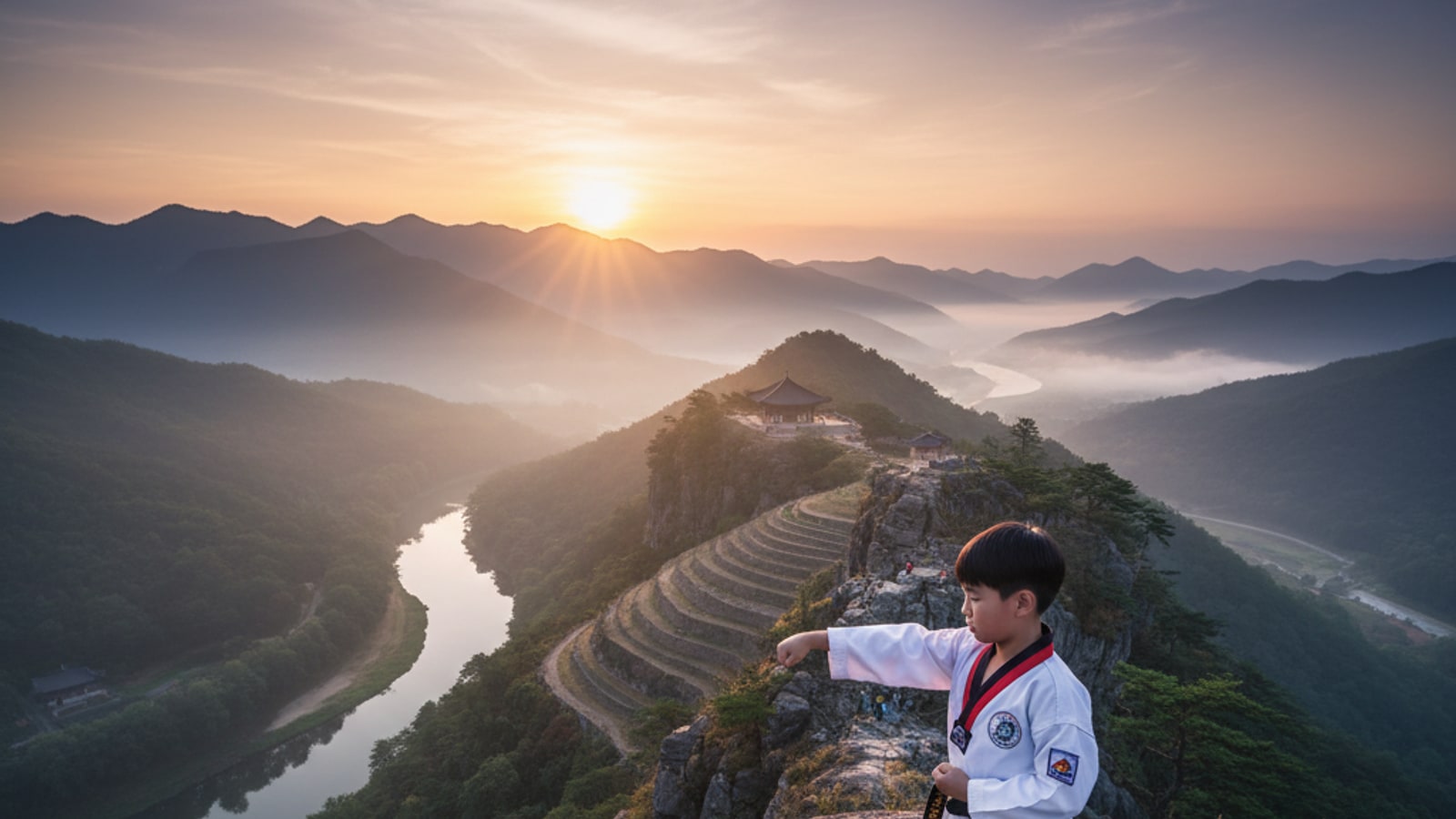 How old was Hwang Rang when he learned martial arts?