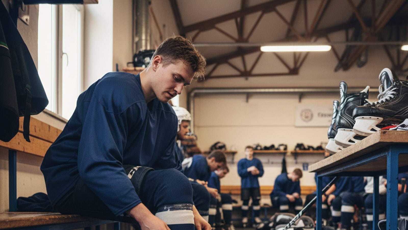How much room should you have in a hockey skate?