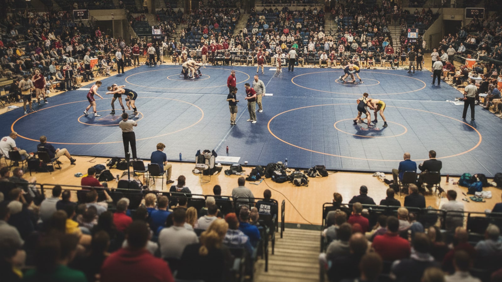 How long does a wrestling event last?