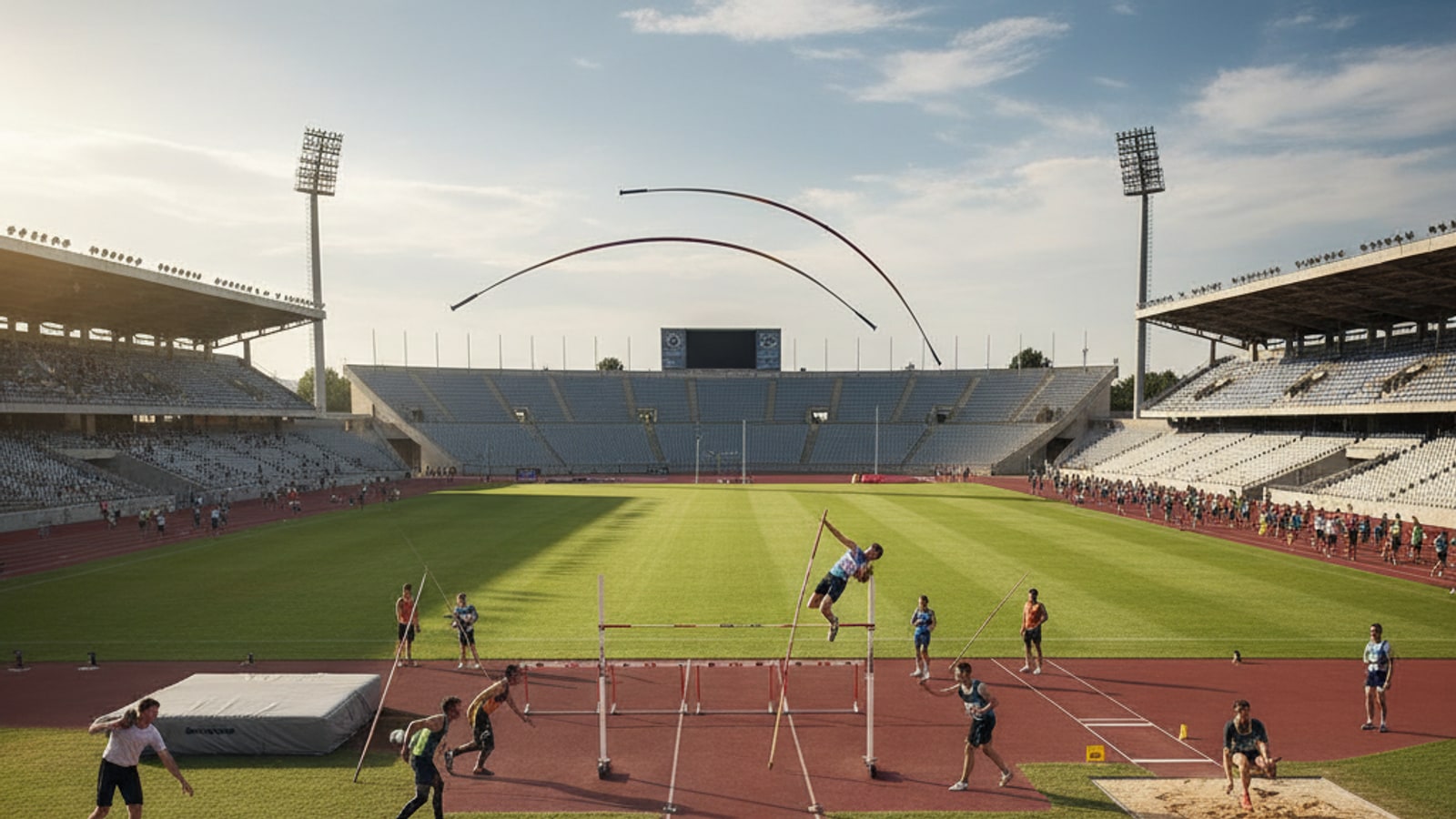 What are the 10 decathlon events?