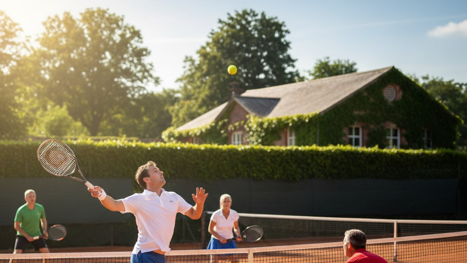 How does the receiving order work in tennis?