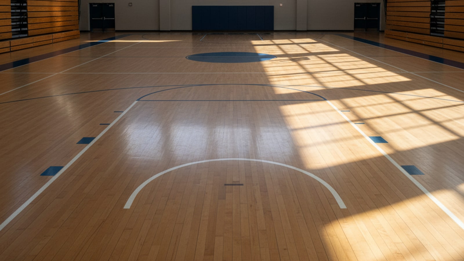 What are the ideal measurements for a high school basketball court?