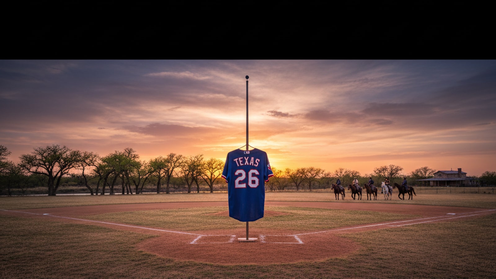 When did the Texas Rangers retire number 26?